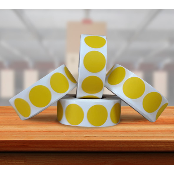 Rolo De Obréia Amarelo 25mm Com 1000 Unidades