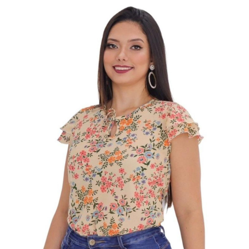 Blusa Feminina Ciganinha Manga Curta Promoção