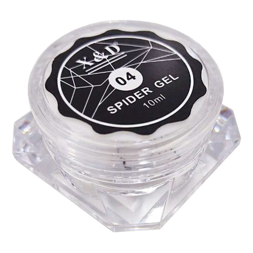 Spider Gel Teia De Aranha XeD Preto 10ml Unhas - Decoração