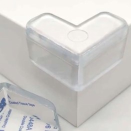 Kit 12 Protetor Quina De Mesa Em Silicone Com Adesivo Para Móveis Quarto Cozinha Promoção