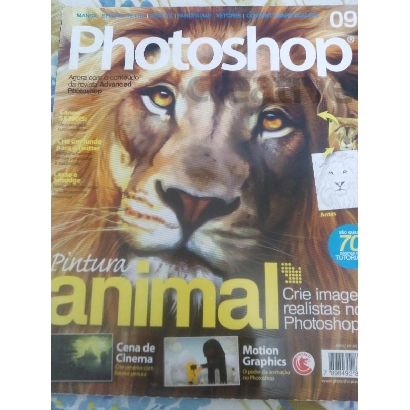 Revista Photoshop Pintura Animal 09 para Colecionador