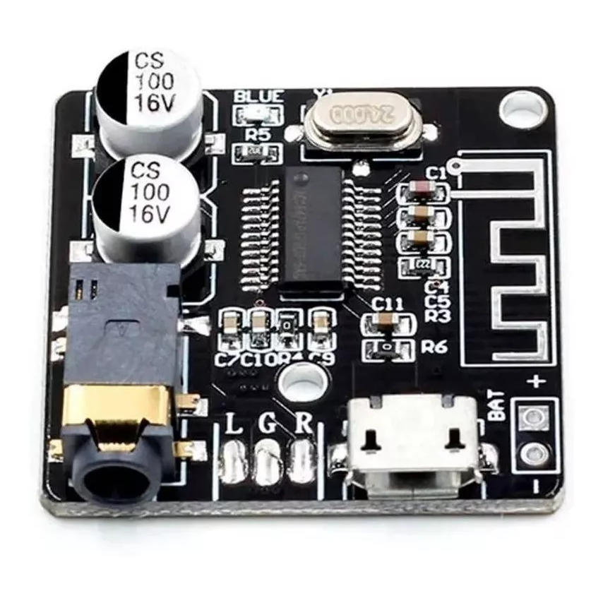 Mini Modulo Placa Receptor Bluetooth 5.0 Áudio Mp3 Som Envio imediato para todo Br