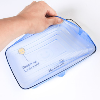 Kit 6 Tampas Panela Silicone Universal Reutilizável Elástica Tampas Silicone Cozinha