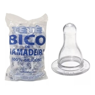 Kit c/ 25 Unidades Bico de Mamadeira Bico Redondo 100% Silicone em Oferta na Shopee