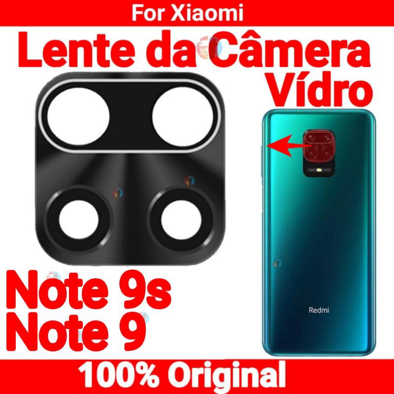 Lente De Vidro Da Câmera Traseira Xiaomi Redmi Note 9 9s Pro Max Substituição Traseira em Oferta na Shopee