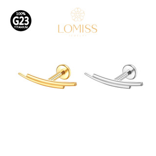 Piercing Helix Tragus Conch Labret Titânio Pvd Barras Curvo em Oferta na Shopee