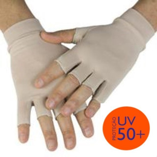 Luva com Proteção Solar FPU50+ UV Com dedos curtos e Tecido Cirúrgico Unissex ATENÇÃO: Ela tem forma pequena ,compre sempre um número maior
