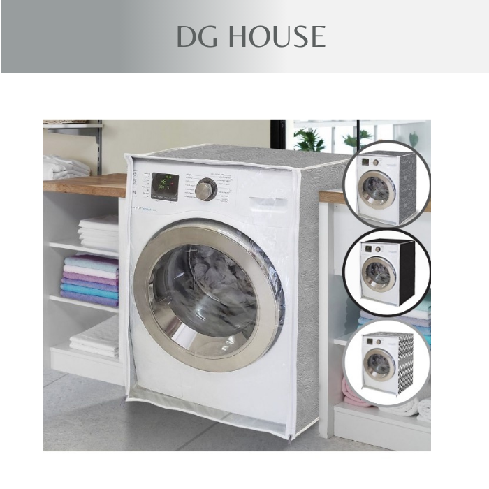 Capa Para Máquina Lava Seca Abertura Frontal Flanelada Com Zíper