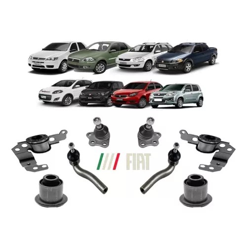 Kit 4 Buchas +2 Terminal +2 Pivôs Palio Siena Mobi Uno 2012/ em Oferta na Shopee