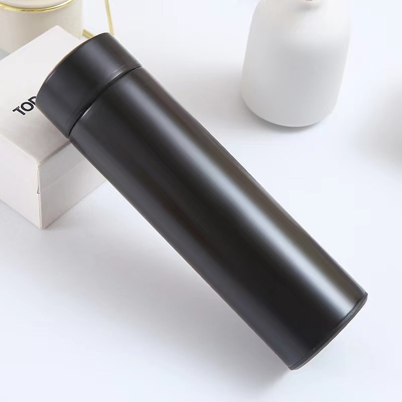 Garrafa Térmica Escolar Café De Água Inox 500ml Com Display Led Visor De Temperatura