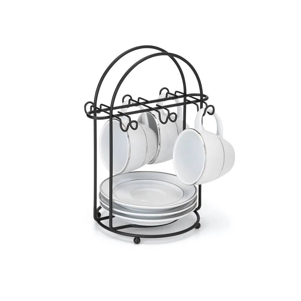 Suporte Para Xícara De Café Arthi Black em Oferta na Shopee