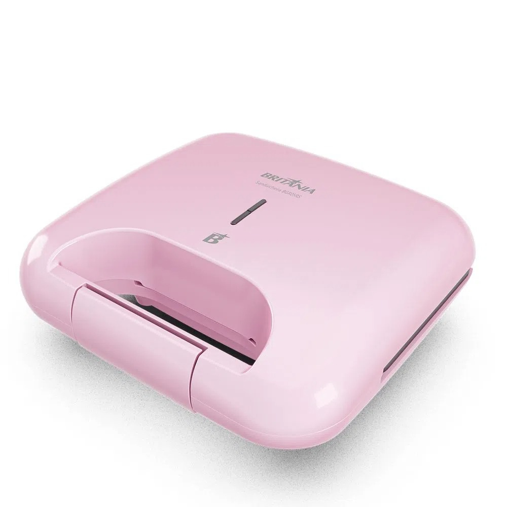 Sanduicheira Britânia Rosa Antiaderente 750W em Oferta na Shopee