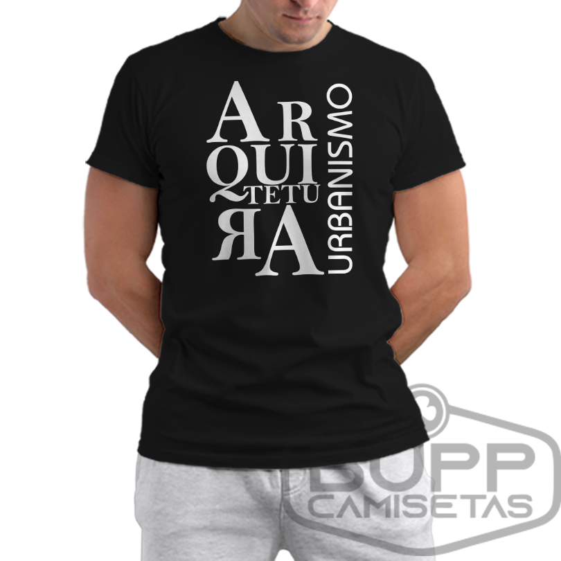 Camiseta Arquitetura e Urbanismo Universitário Camisa Masculina Feminina Casual Várias Cores