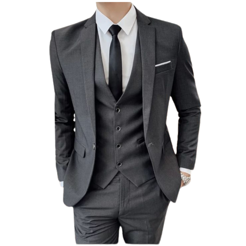 Terno Slim Premium Chumbo, Promoção Imperdivel - Calça + Blazer