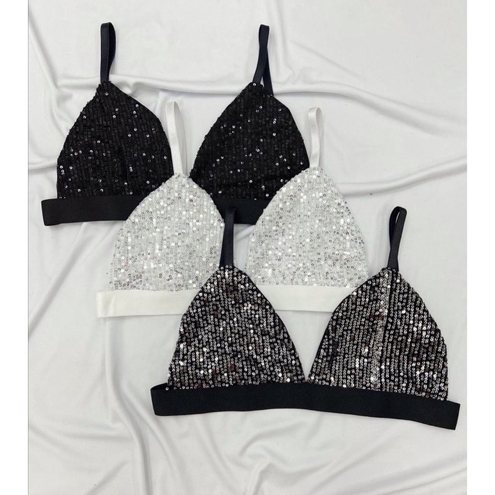 Cropped Top Paete Brilhos Alcinha com Lantejoulas Feminino Blogueirinha Festas Baladas em Oferta na Shopee