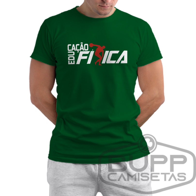 Camiseta Educação Física Camisa Faculdade Curso Profissão Algodão Várias Cores Pronta Entrega