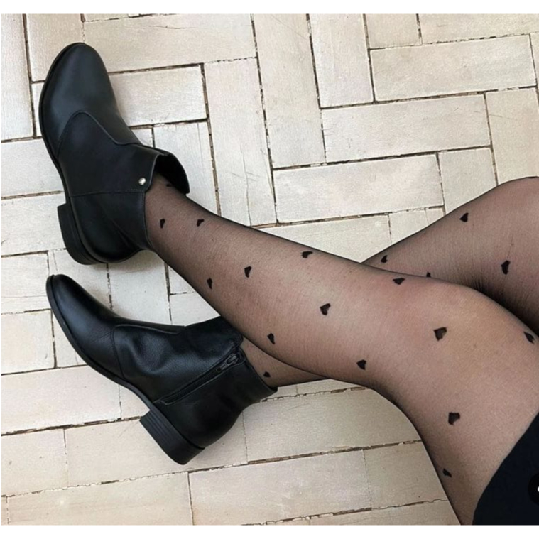 MEIA CALÇA CORAÇÃO FIO 15 TENDENCIA OUTONO/INVERNO MODA GRINGA