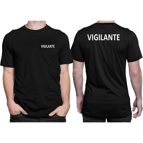 Camiseta Camisa Vigilante Segurança Apoio Estampa Em Relevo