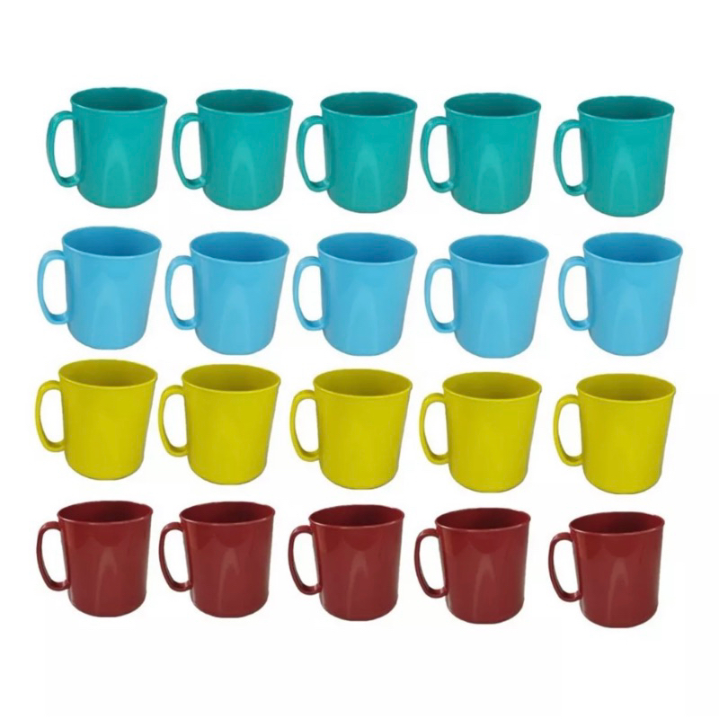 Kit 20 Canecas 400ml de Plástico - Para Festas, crianças, merenda, cantina, escola em Oferta na Shopee