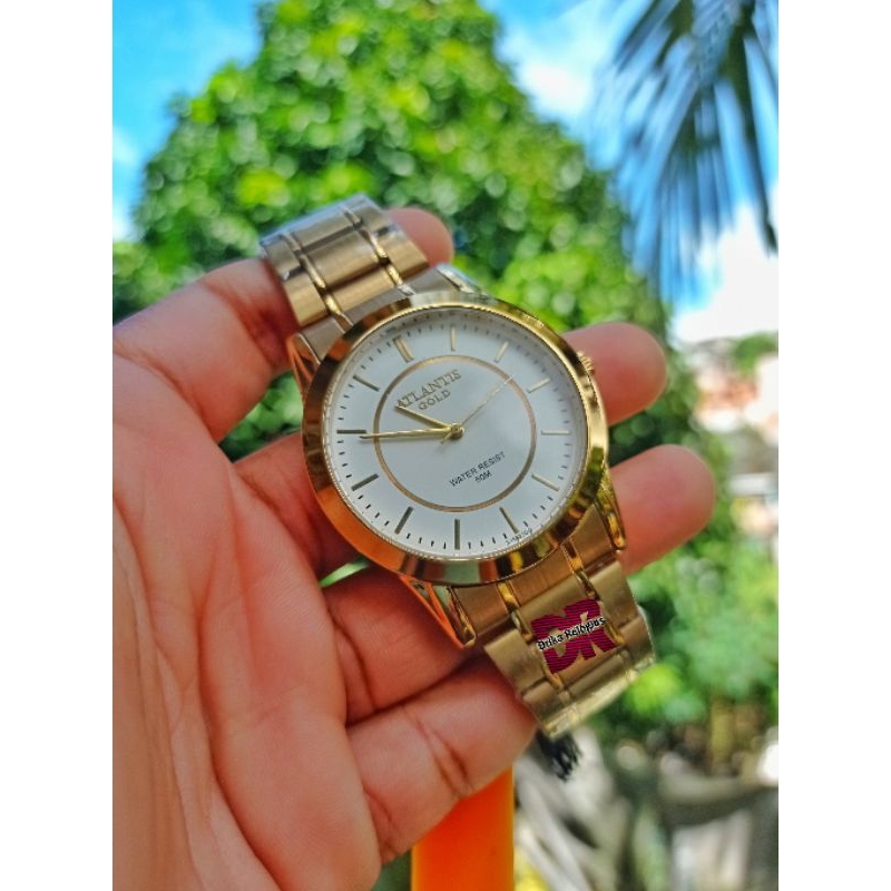 RELÓGIO ORIGINAL ATLANTIS GOLD/ PROVA D'ÁGUA / RELÓGIO MASCULINO/ RELÓGIO FEMININO