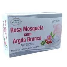 Sabonete Natural em Barra ROSAS MOSQUETA - 90gr - Lianda Natural