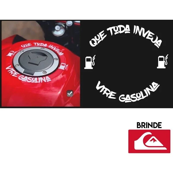 Adesivo Tampa Combustivel Moto Que Toda Inveja Vire Gasolina em Oferta na Shopee