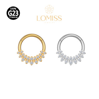 Piercing Orelha Nariz Argola Clik Titânio Pvd  Zircônias em Oferta na Shopee