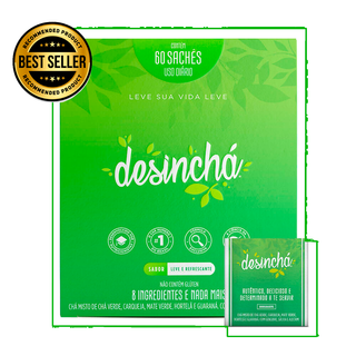 Desincha 100% Original 60 Sachês - Desinchá