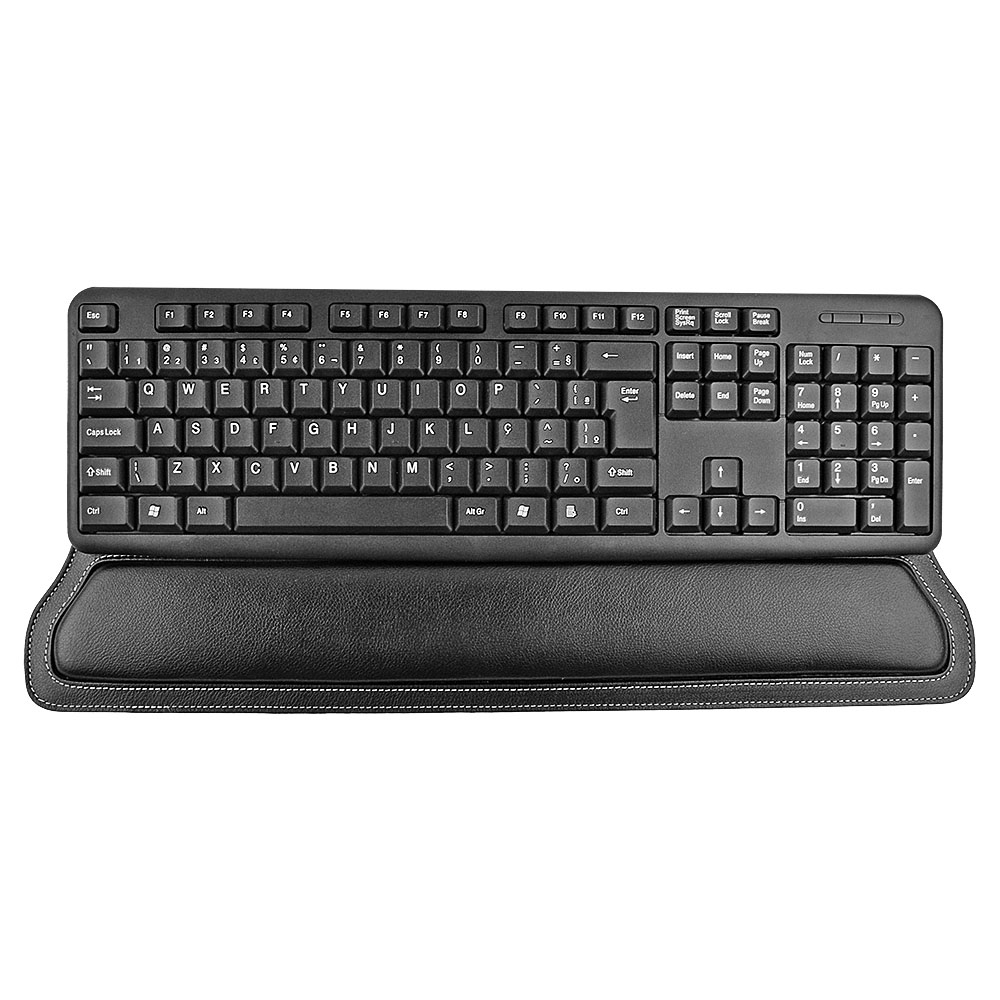 Apoio Ergonômico p/ teclado HISTOR em Couro Legítimo Galvani