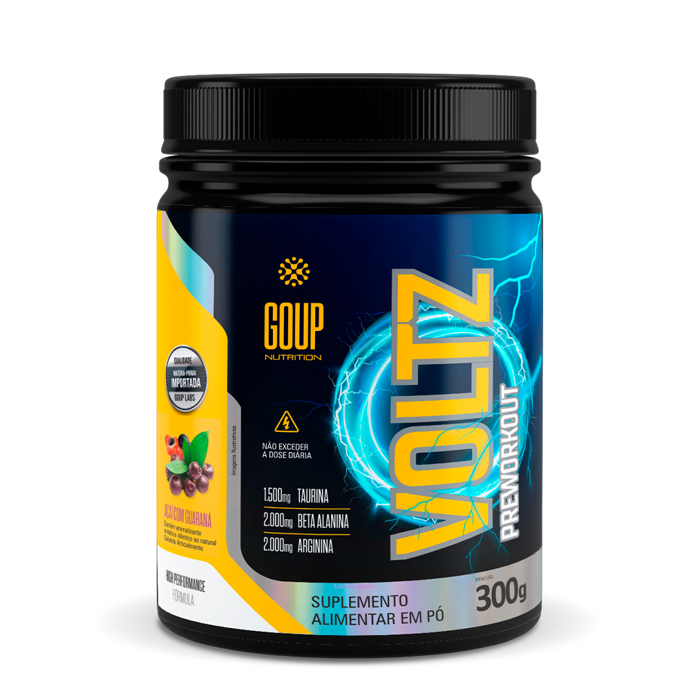 Pré-treino Voltz Goup 300g Cafeína + Arginina + Beta-alanina