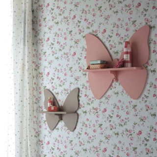 Prateleira Nicho Borboleta Em Mdf Decoração Quarto - Decoração Infantil em Oferta na Shopee