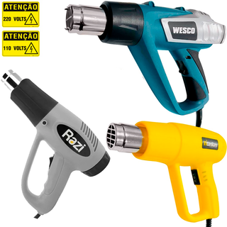 Soprador Térmico Elétrico 1500 - 2000w De Potência 110 - 220V Original Profissional A Escolha em Oferta na Shopee