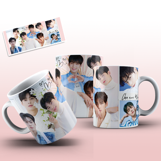 Caneca do Oppa Cha Eun Woo Colagem