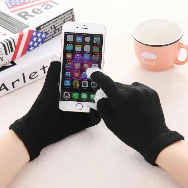 Luva de veludo touch screen protege do frio da para usar no celular/Boa qualidade/LL23-47