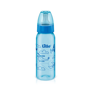 Mamadeira Divertida Fluxo Médio 240ml 6m+ Azul – Lillo