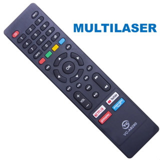 Controle Remoto TV Smart Multilaser Netflix Youtube GloboPlay PrimeVideo XH-9147