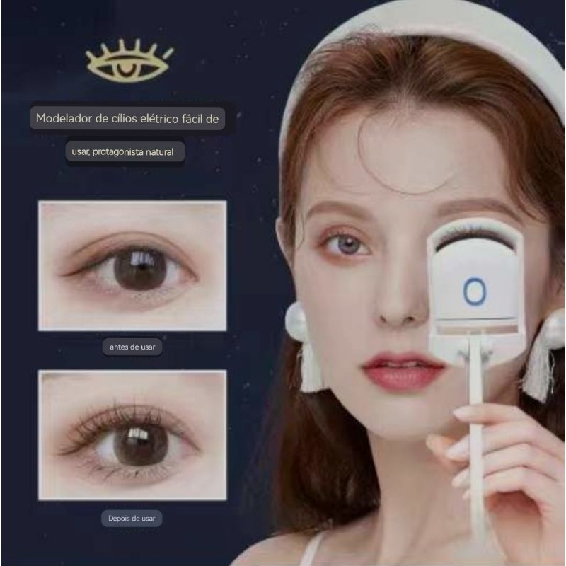 Curvador De Cílios Aquecido Curvex Elétrico Térmico Feminino