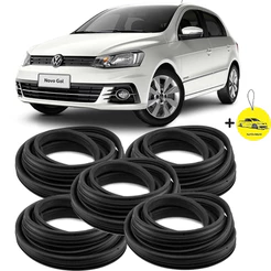 Kit Borracha Vedação Porta e Porta Malas Gol Voyage G5 G6 G7 2008 A 2022 - 5 Peças