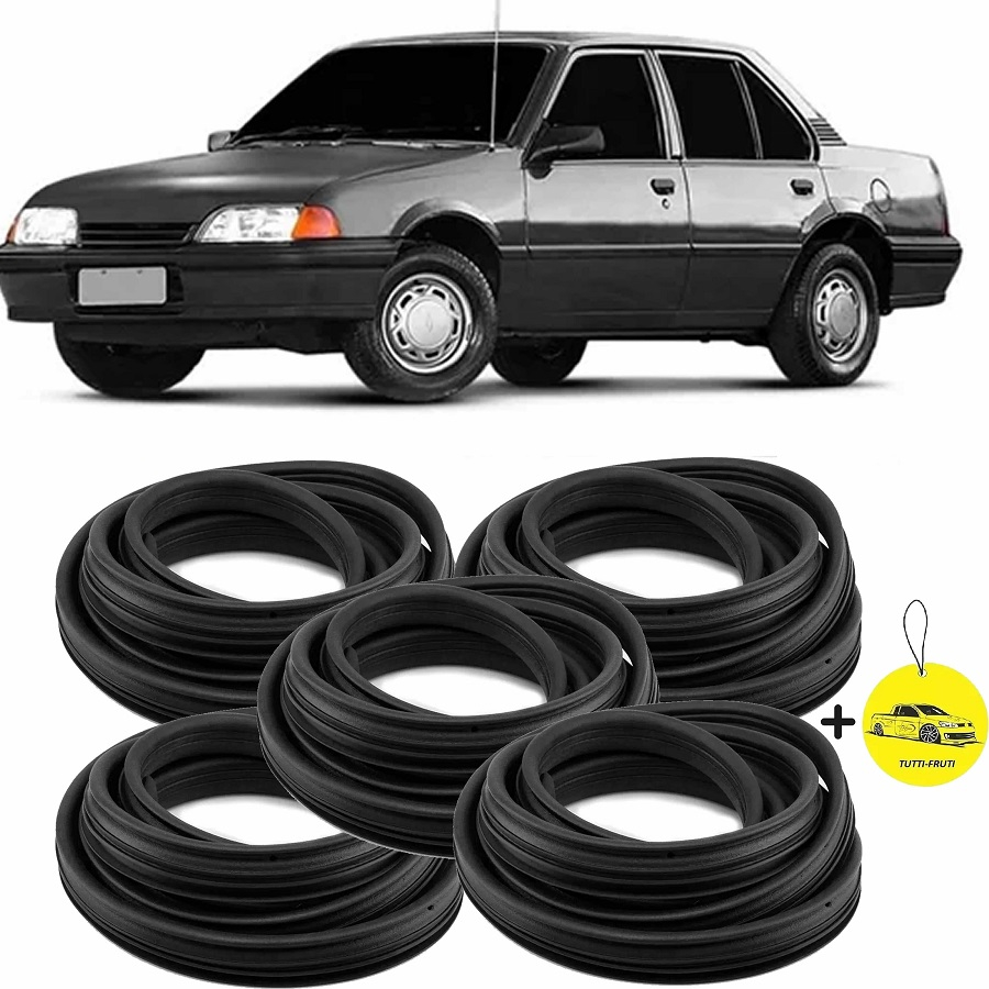 Kit Borracha Vedação 4 Portas e Porta Malas Monza 1982 A 1996 em Oferta na Shopee