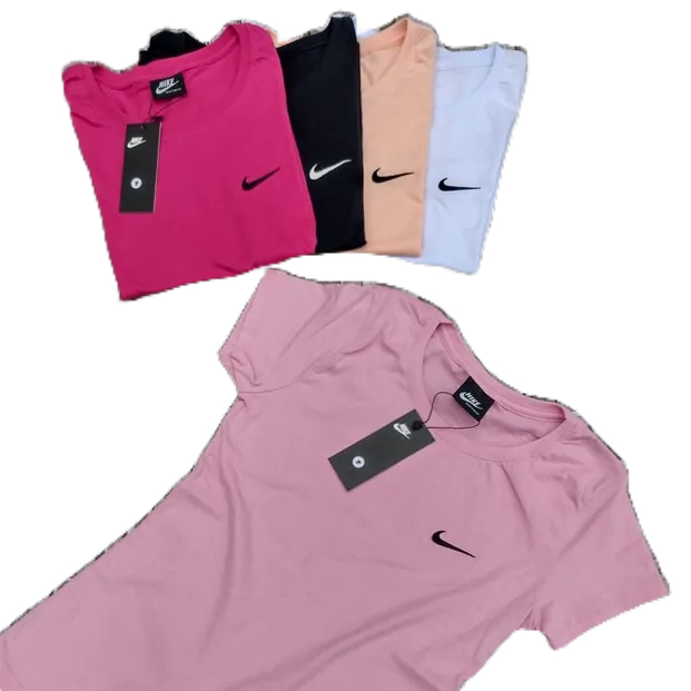 Camiseta 100 % Algodão Feminina