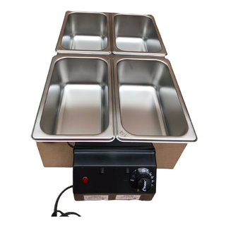 Molheira Elétrica Banho Maria Multi Uso 4 cubas de 2,5kg total 10kg  promoção ... super promoção em Oferta na Shopee