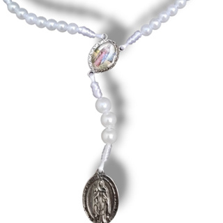 Terço Pérola Medalha Resinada Nossa Senhora Das Lágrimas ARTIGO RELIGIOSO em Oferta na Shopee