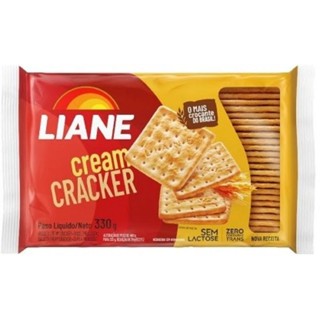 KIT COM 4 - Biscoito Liane 330g Cracker Zero Leite/Zero Lactose.