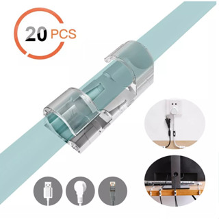 Fixador De Cabos Com Adesivo Organizador Fios E Cabos Autoadesivos Fixador Clips Kit Clip Organizadores Adesivos Fio Cabo 16 Unidades