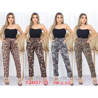 Calça Legging Feminina Animal print Malha fria/YZH07-1