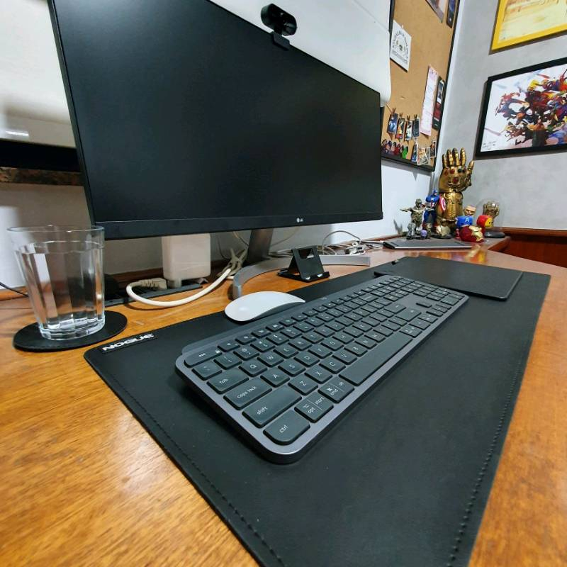 Mouse Pad Gamer Desk Pad Grande Couro Ecológico 70 X 30 Cm