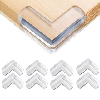 20 Protetor De Silicone De Mesa Quina Protetor Para Móveis  Quadrado e Rotundidade Quart…
