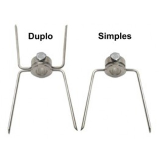 Garfo/gancho 12 Duplos + 06 Simples- maquina Frango Frangueira