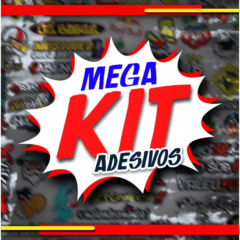 Super Cartela de 33 Adesivos Grandes para Caminhões, Moto, Biike, Carro - Alta Qualidade Promo em Oferta na Shopee