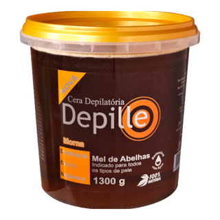 Cera Morna Depilatoria Mel de Aberlha Eficaz 1,3Kg Facil Depilação e 100% Natural Depille